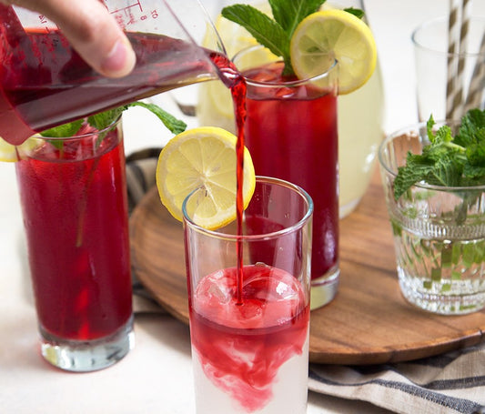 MINT HIBISCUS LEMONADE RECIPE