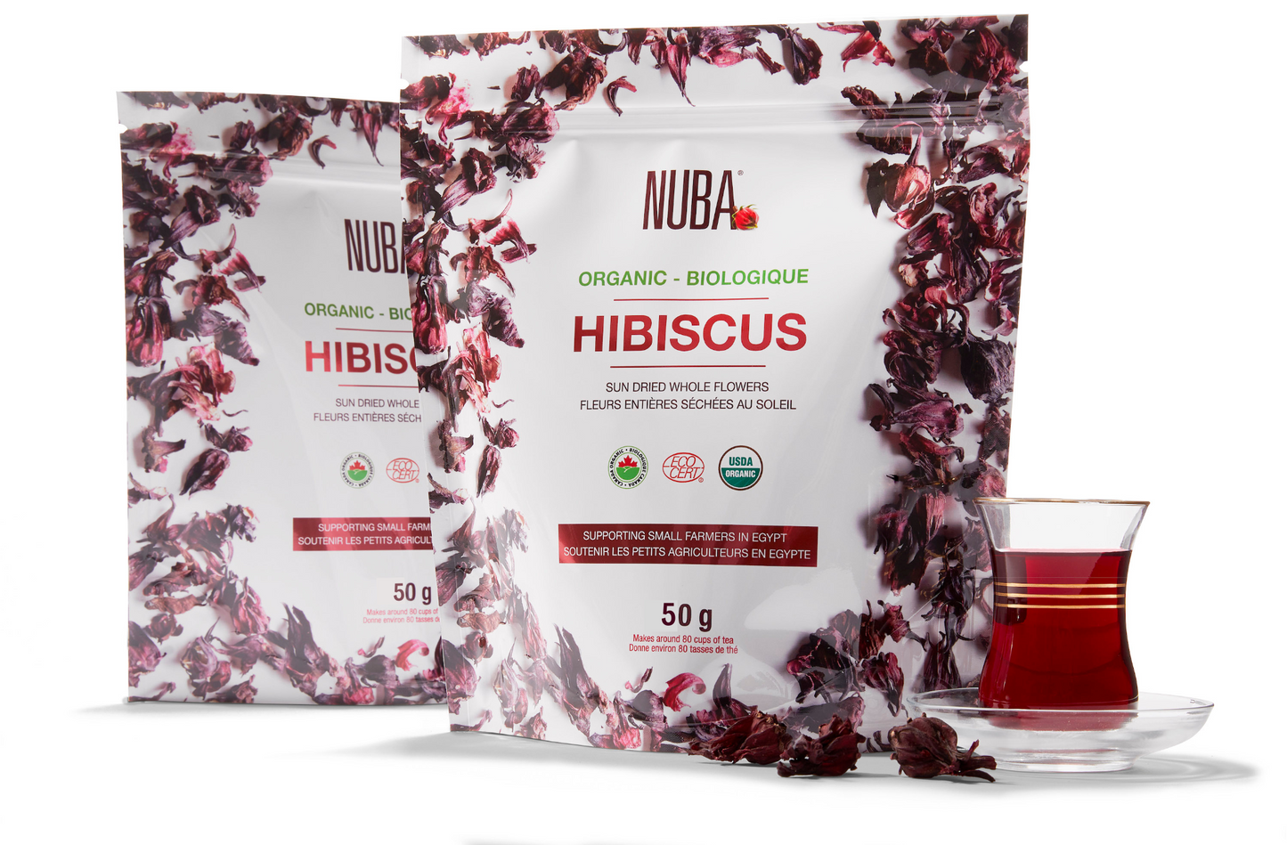 Fleurs d'hibiscus rouge 50g Racines – Kibo